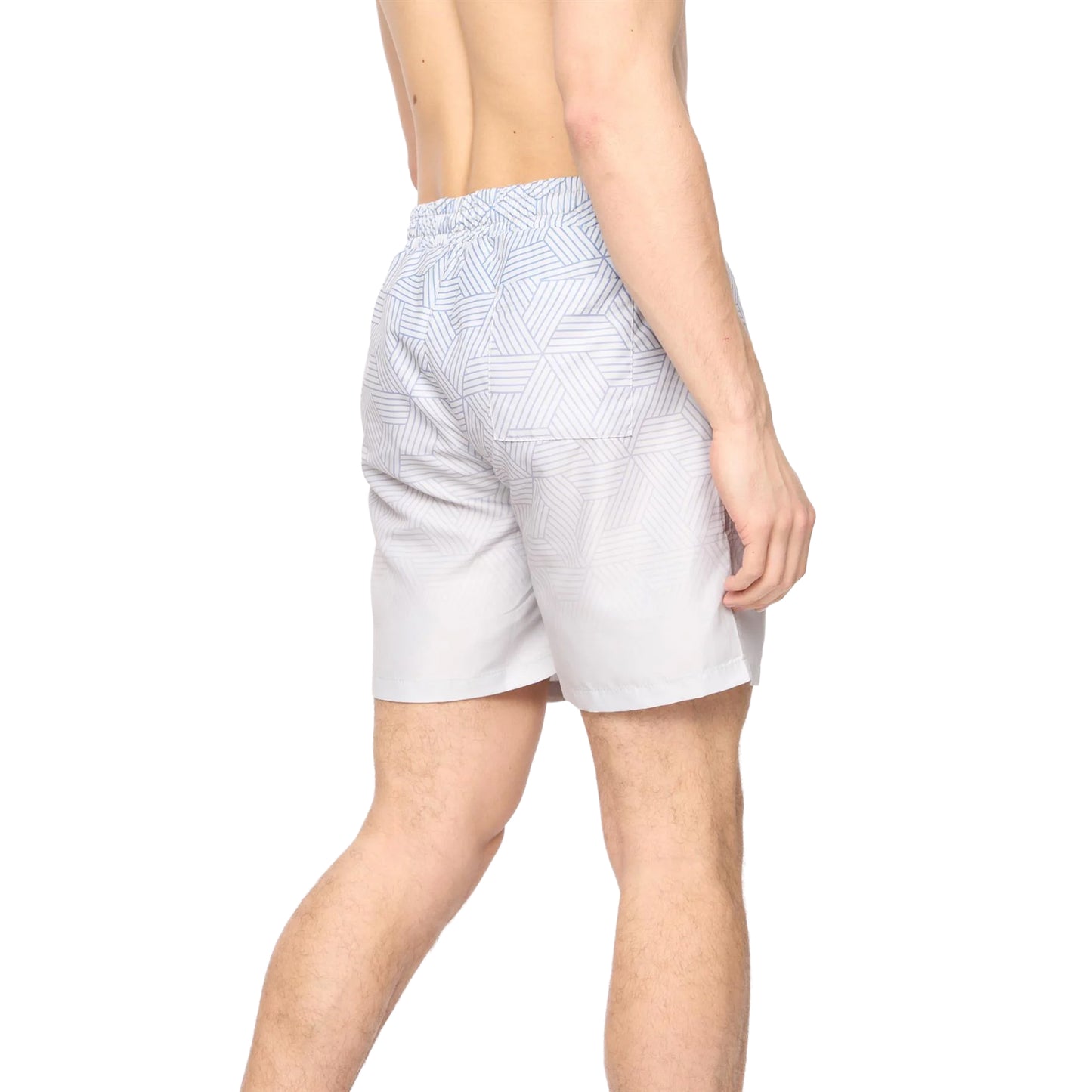 Light Stone - Back - Crosshatch Mens Layotta Swim Shorts