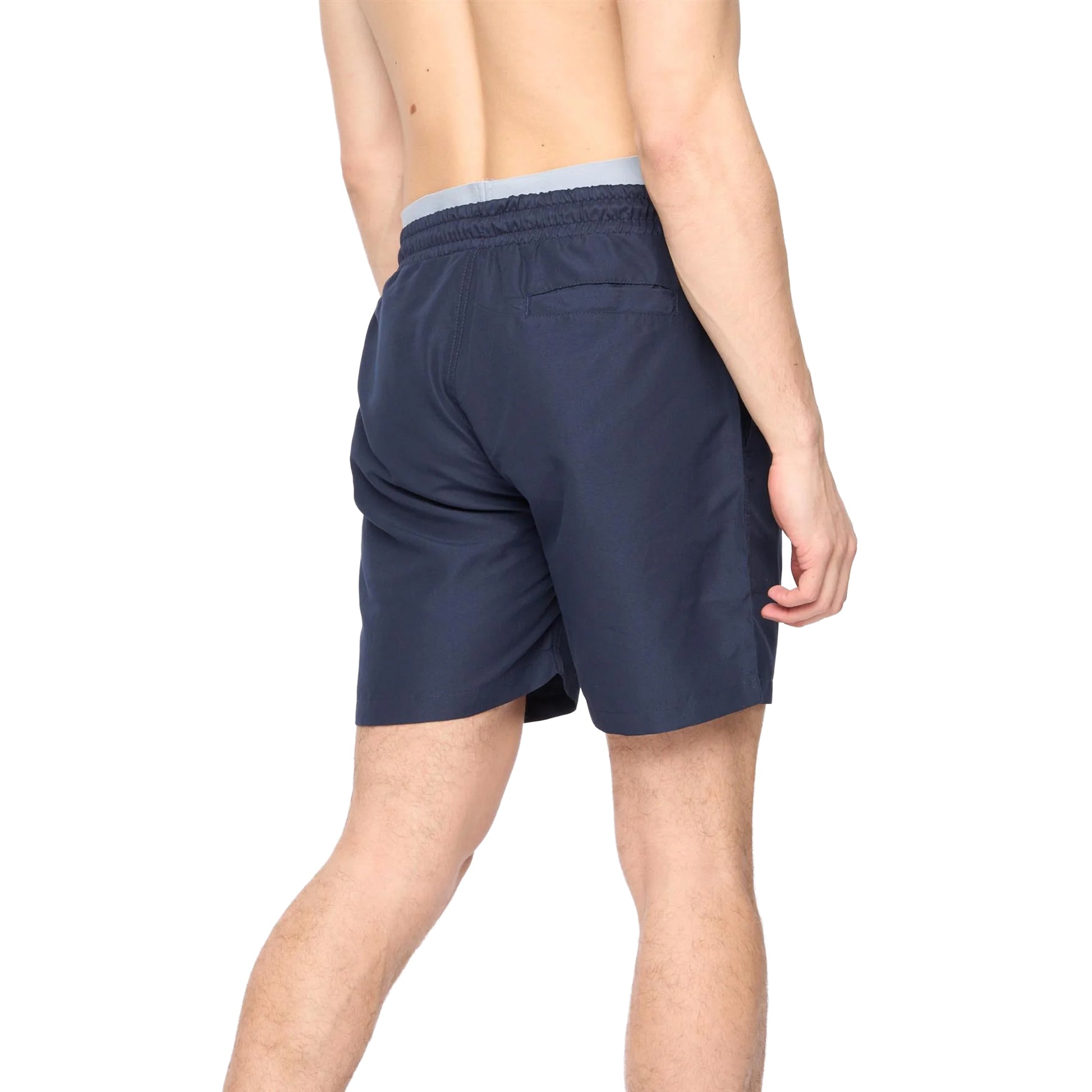 Denim Blue - Back - Crosshatch Mens Rembrants Swim Shorts