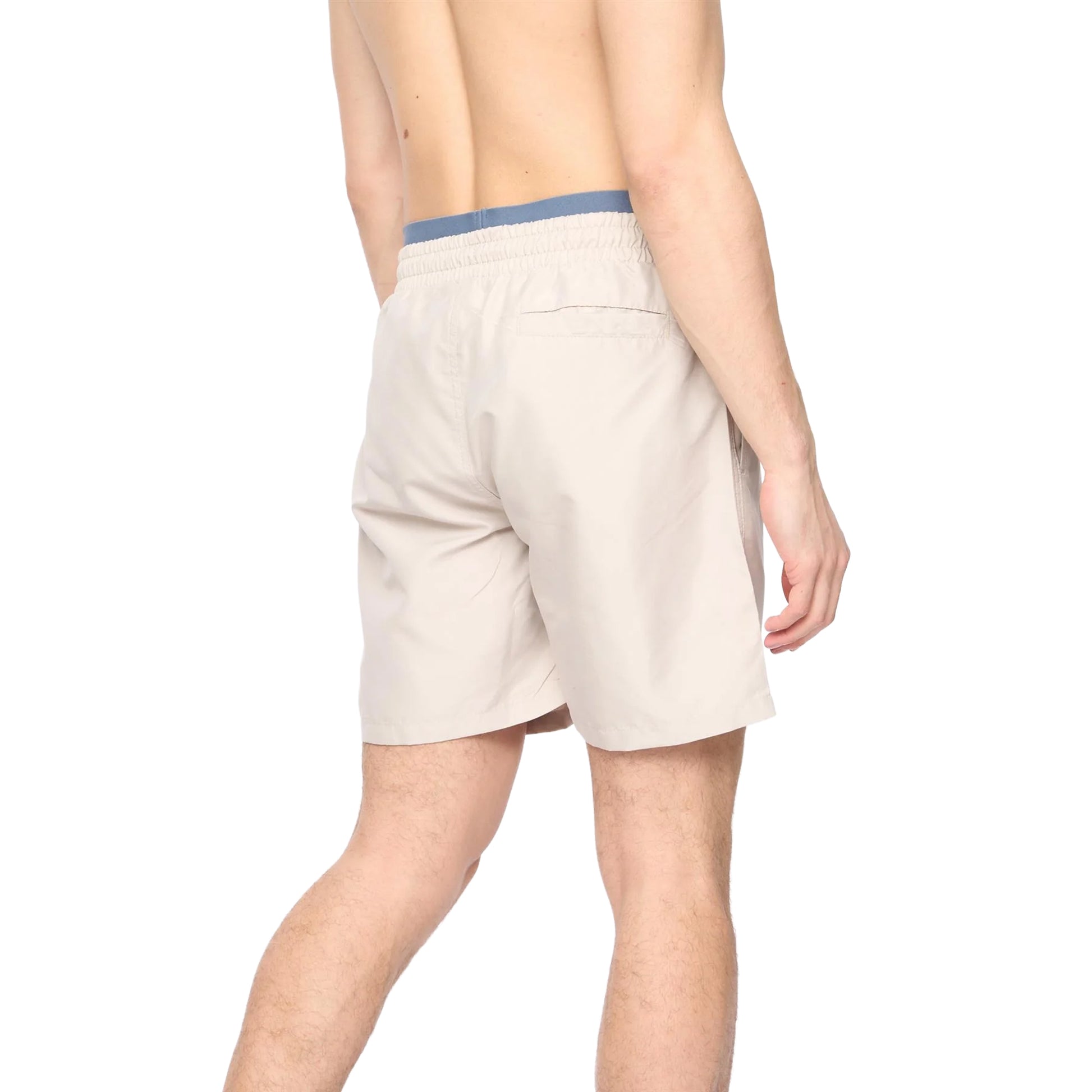 Light Stone - Back - Crosshatch Mens Rembrants Swim Shorts