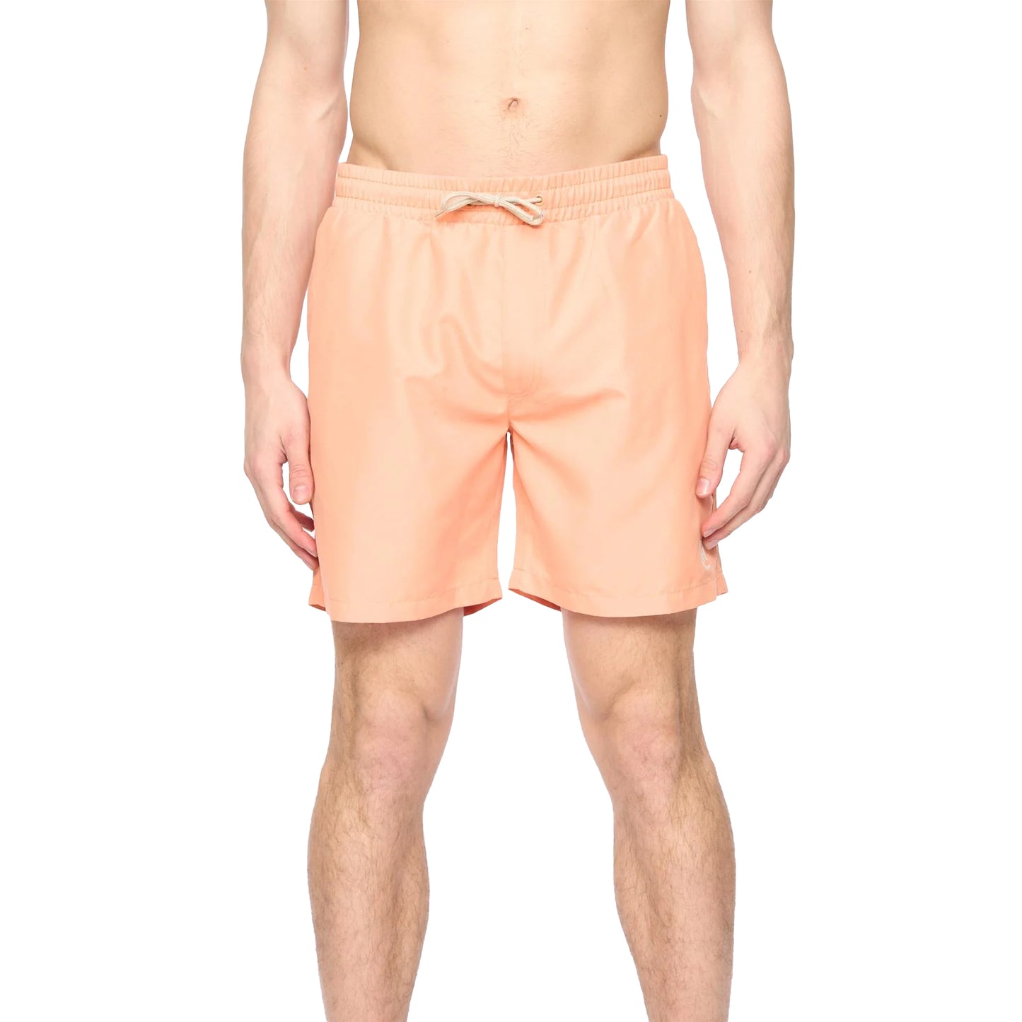 Coral - Front - Crosshatch Mens Wabasso Swim Shorts
