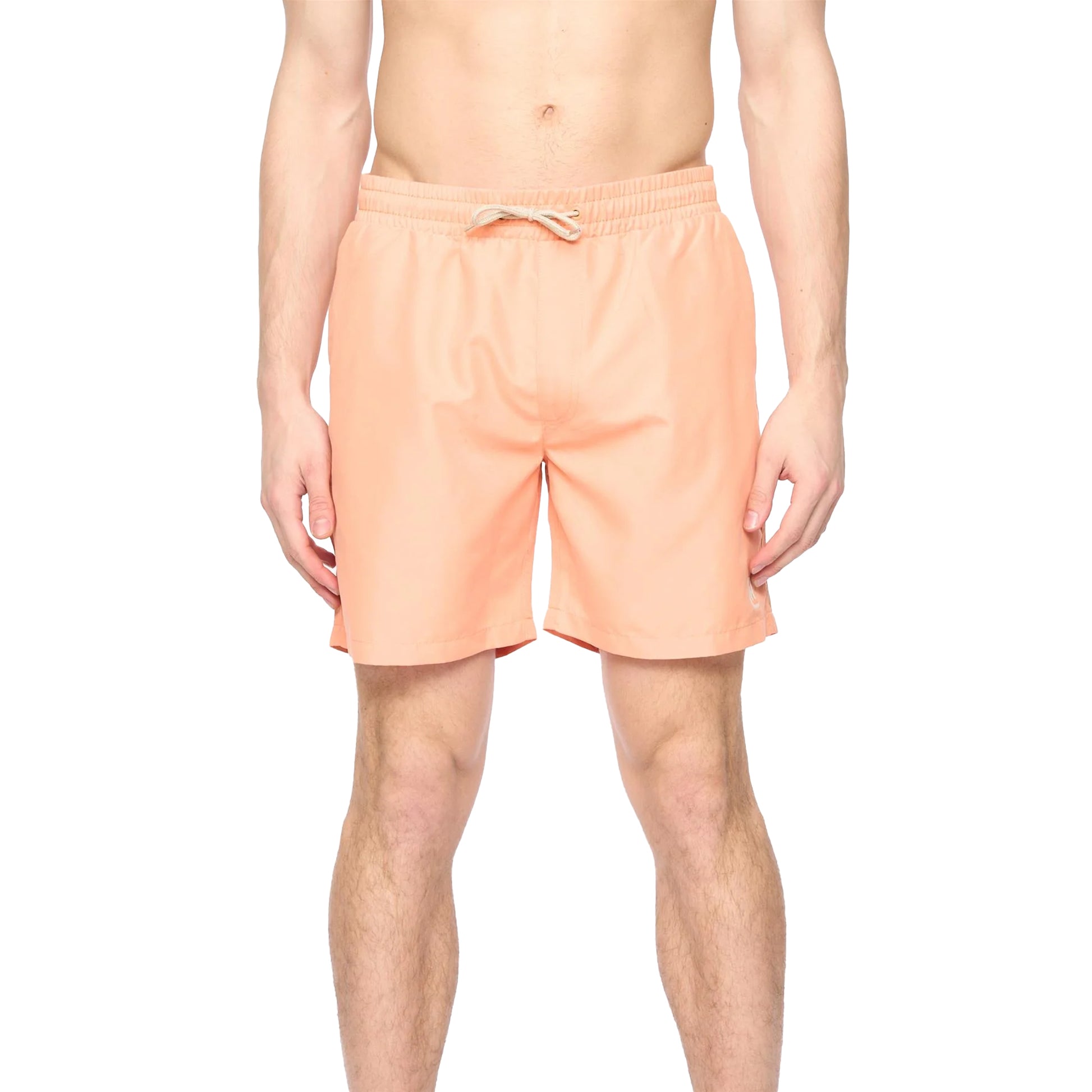 Coral - Front - Crosshatch Mens Wabasso Swim Shorts