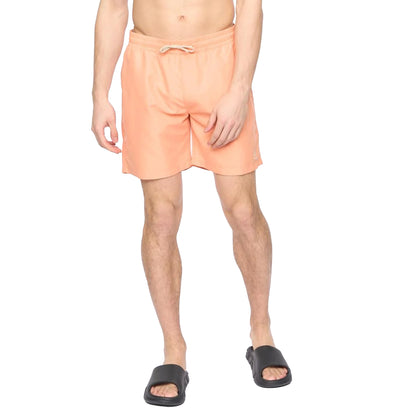 Coral - Side - Crosshatch Mens Wabasso Swim Shorts