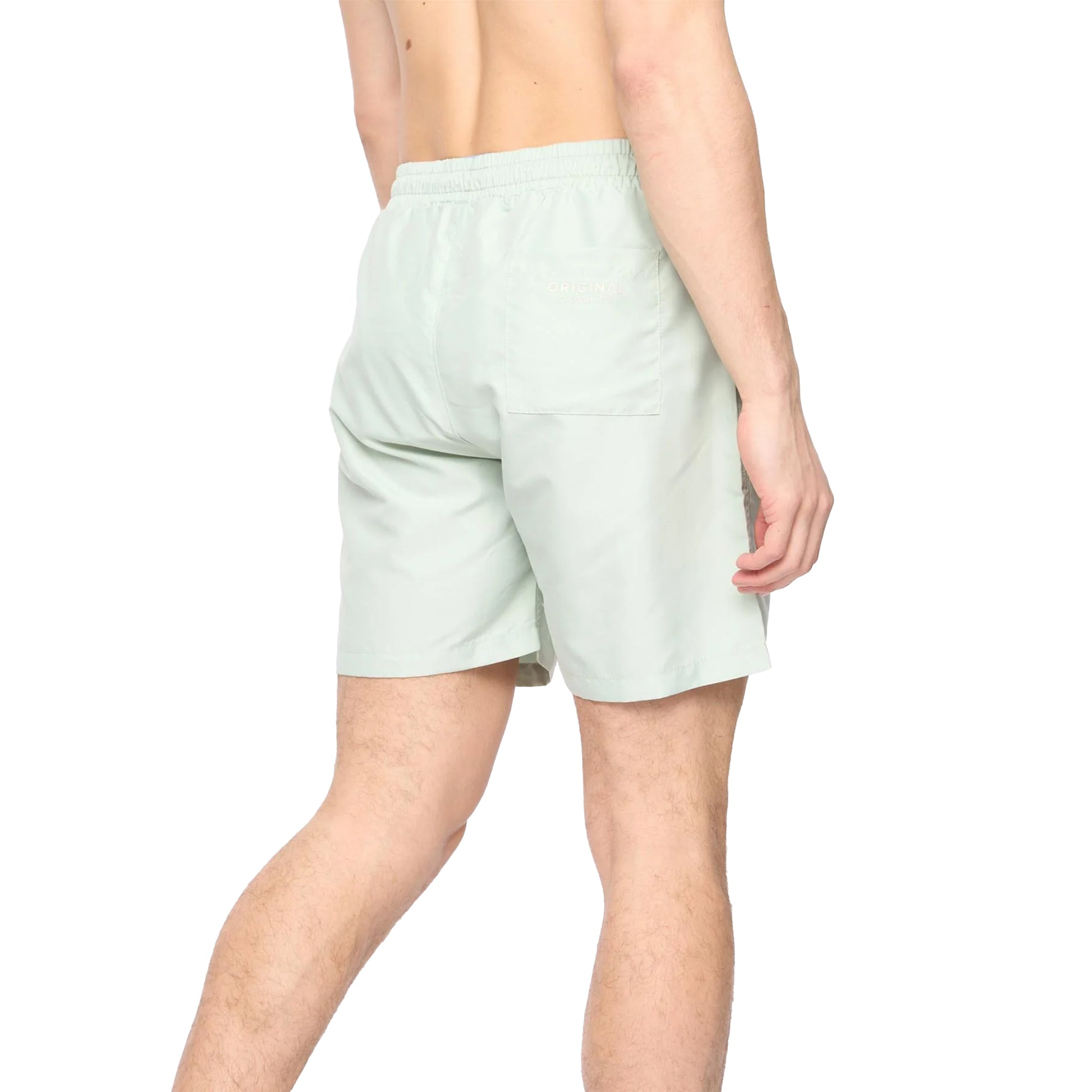 Mint - Back - Crosshatch Mens Wabasso Swim Shorts