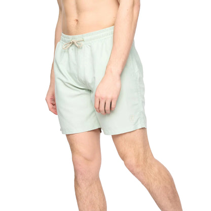 Mint - Side - Crosshatch Mens Wabasso Swim Shorts