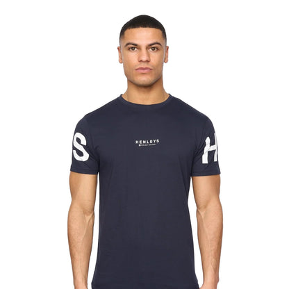 Black-White-Light Beige-Blue-Navy - Back - Henleys Mens Hensleeve T-Shirt (Pack of 5)