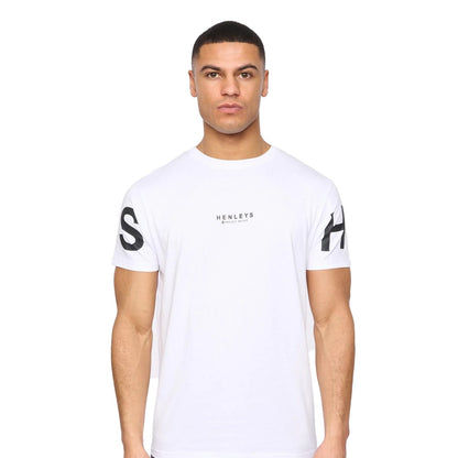 Black-White-Light Beige-Blue-Navy - Side - Henleys Mens Hensleeve T-Shirt (Pack of 5)