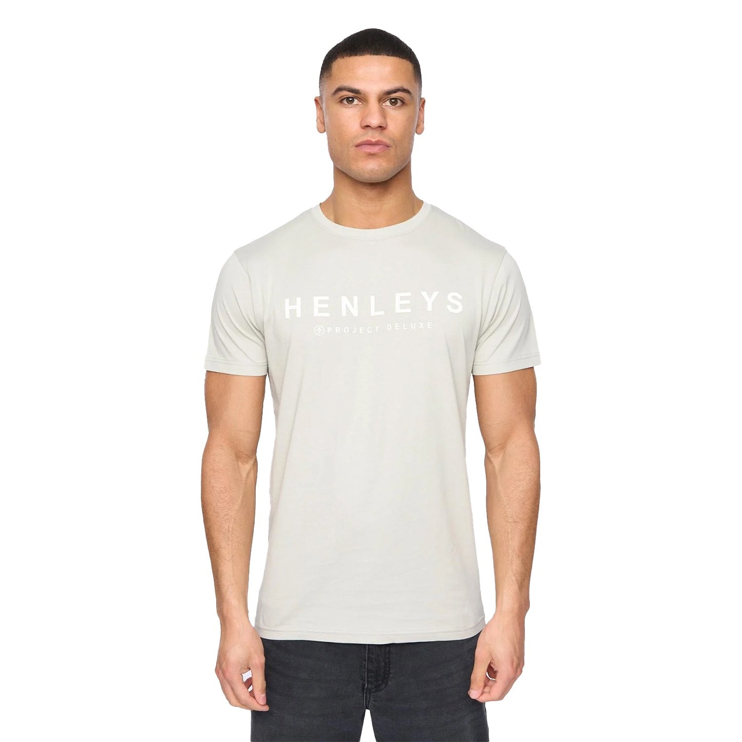 Black-White-Light Beige-Blue-Navy - Lifestyle - Henleys Mens Hensleeve T-Shirt (Pack of 5)