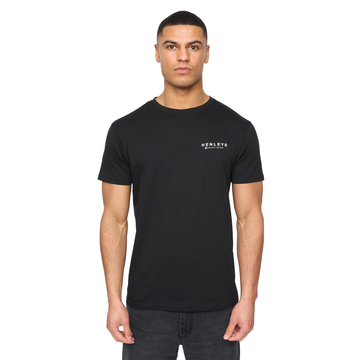 White-Blue-Black - Side - Henleys Mens Henycore T-Shirt (Pack of 3)