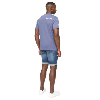 Navy - Lifestyle - Duck and Cover Mens Seamtext T-Shirt