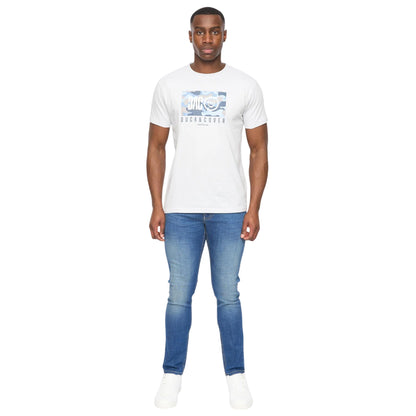 Light Blue - Side - Duck and Cover Mens Chamchee T-Shirt