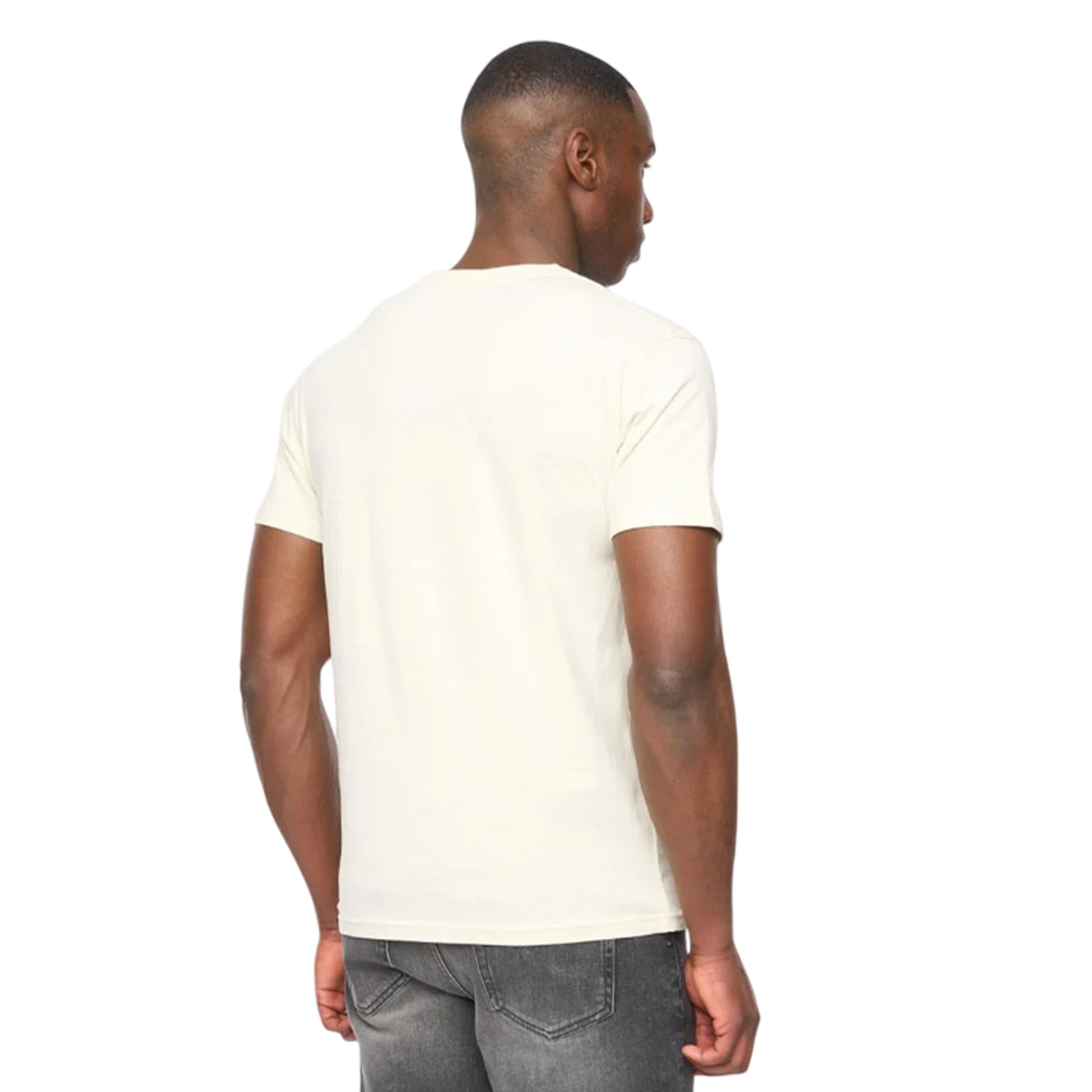 Off White - Back - Duck and Cover Mens Chamchee T-Shirt