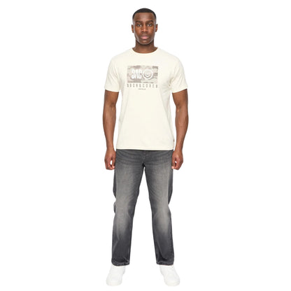 Off White - Side - Duck and Cover Mens Chamchee T-Shirt