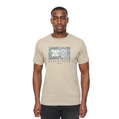 Sage - Front - Duck and Cover Mens Chamchee T-Shirt