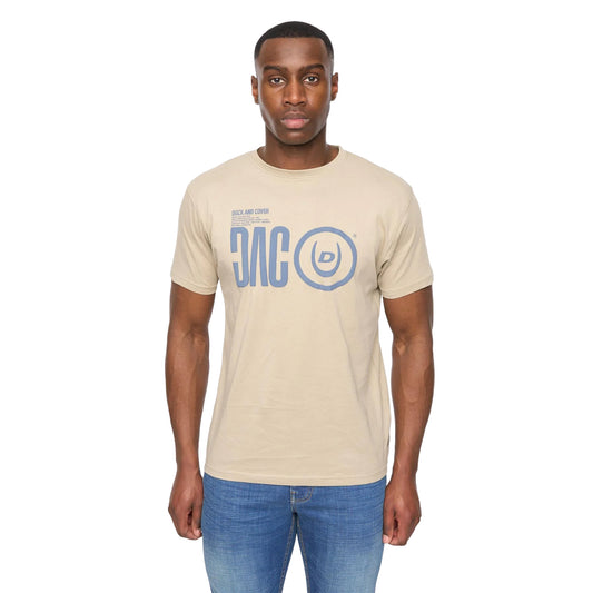Light Sage - Front - Duck and Cover Mens Dacstee T-Shirt