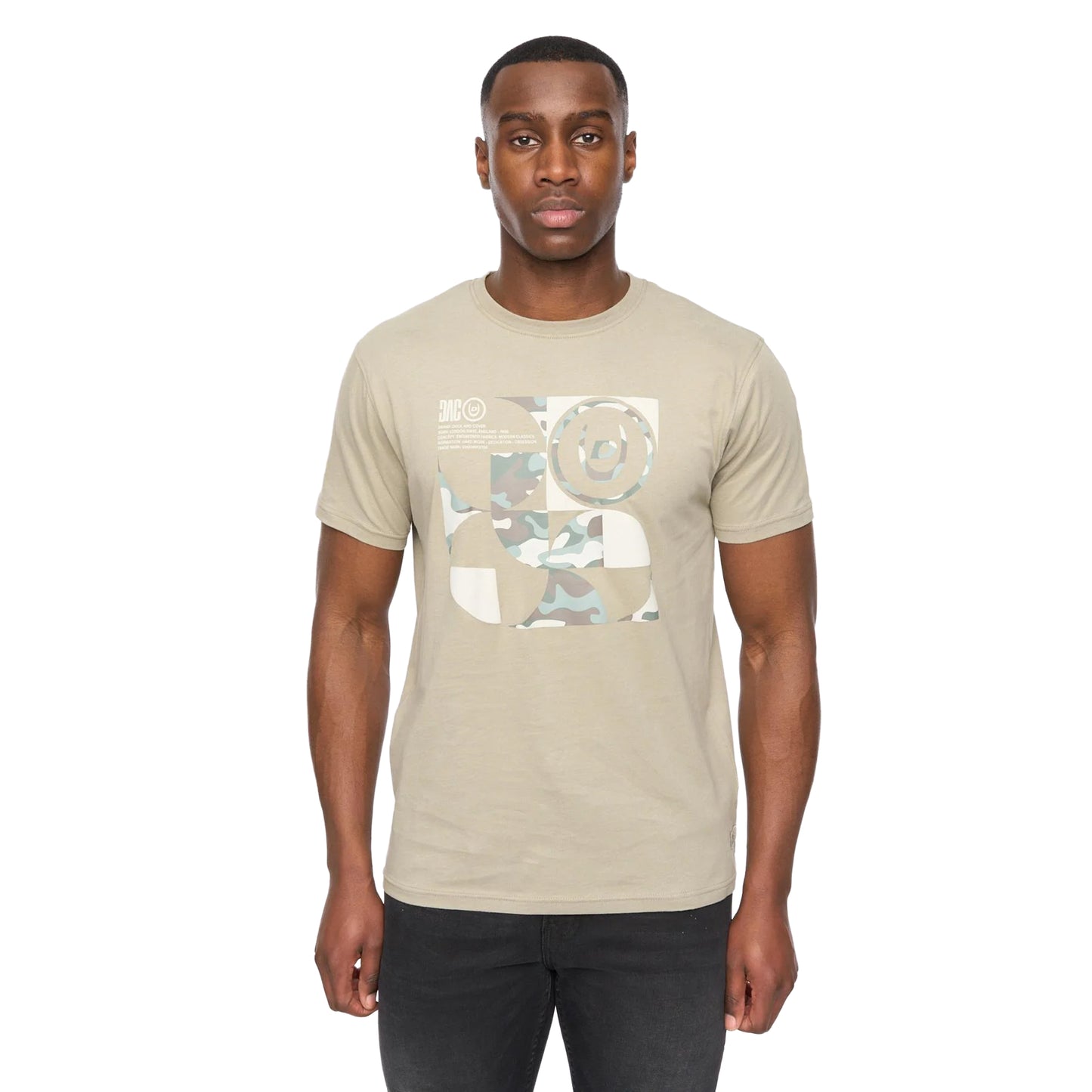 Sage - Front - Duck and Cover Mens Camshapes T-Shirt