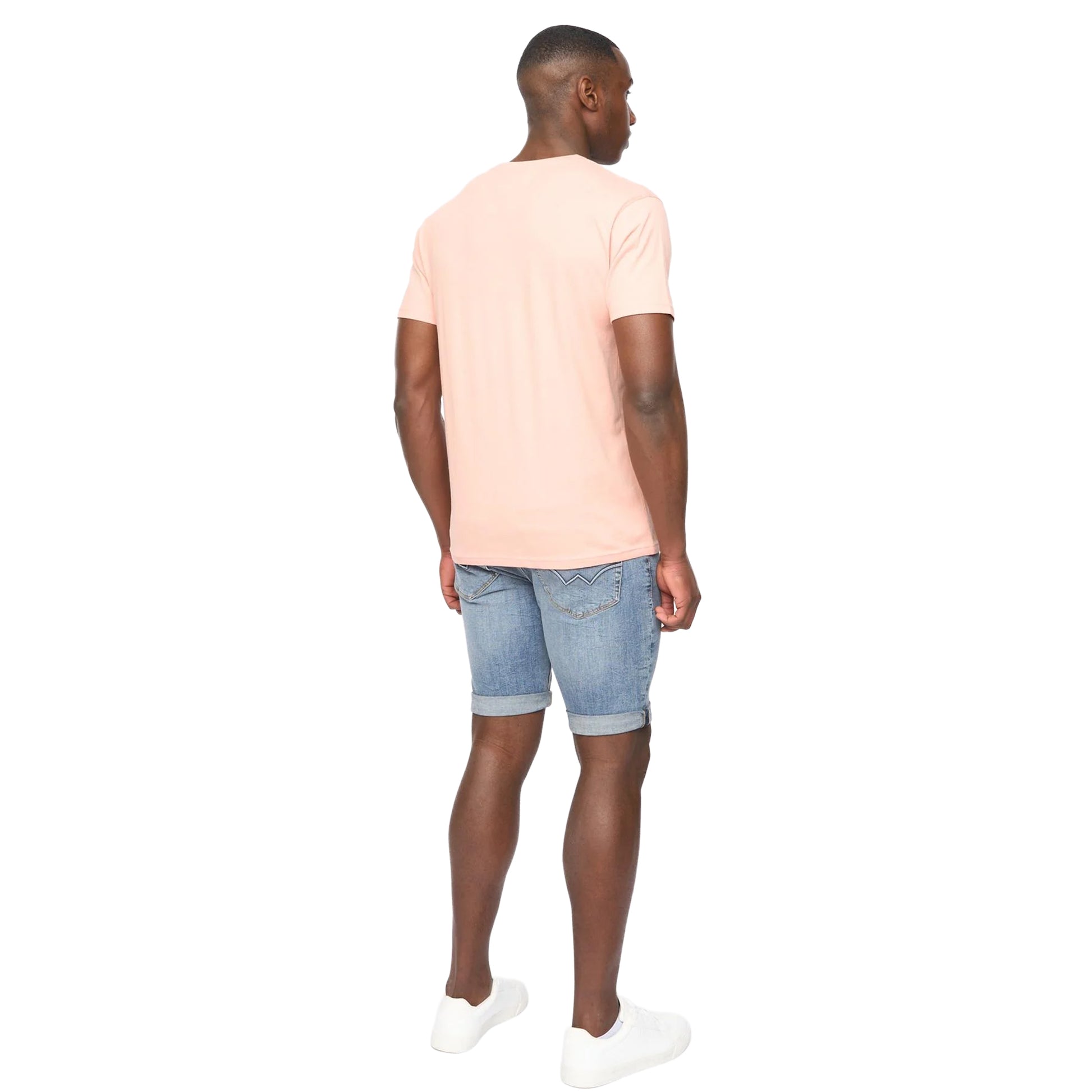 Coral - Back - Duck and Cover Mens Bloxx T-Shirt
