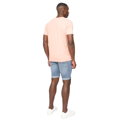 Coral - Back - Duck and Cover Mens Bloxx T-Shirt