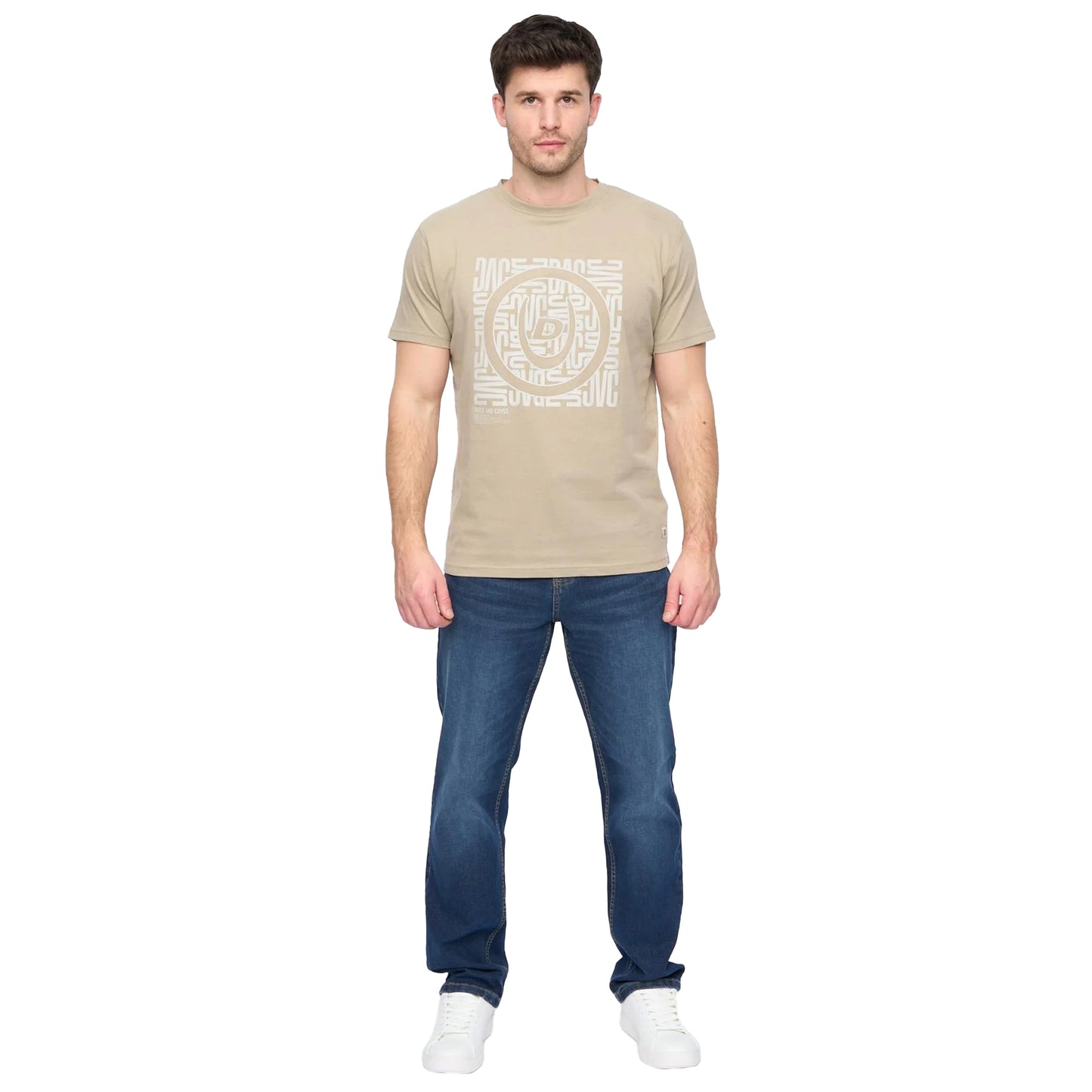 Light Sage - Side - Duck and Cover Mens Pixalate T-Shirt