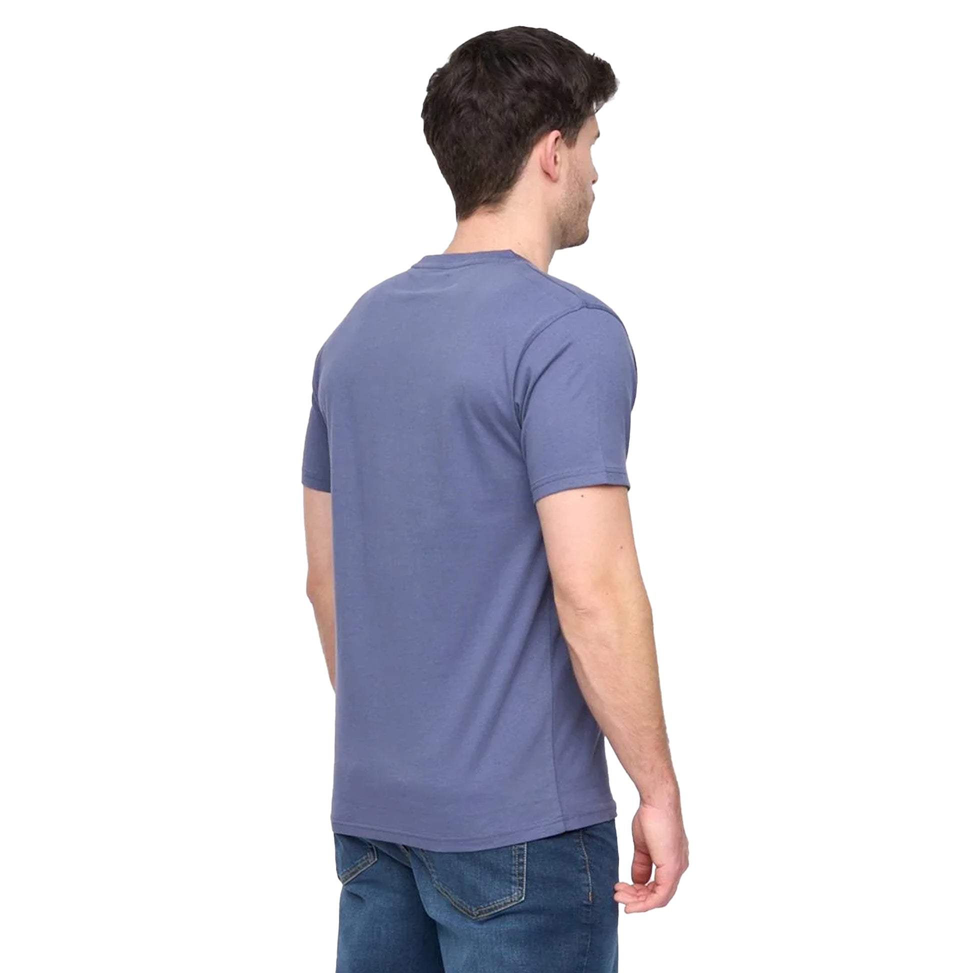 Navy - Back - Duck and Cover Mens Pixalate T-Shirt