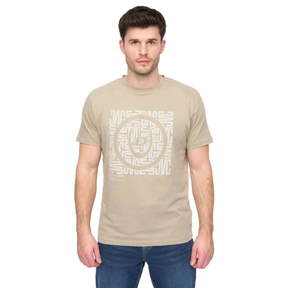 Light Sage - Front - Duck and Cover Mens Pixalate T-Shirt