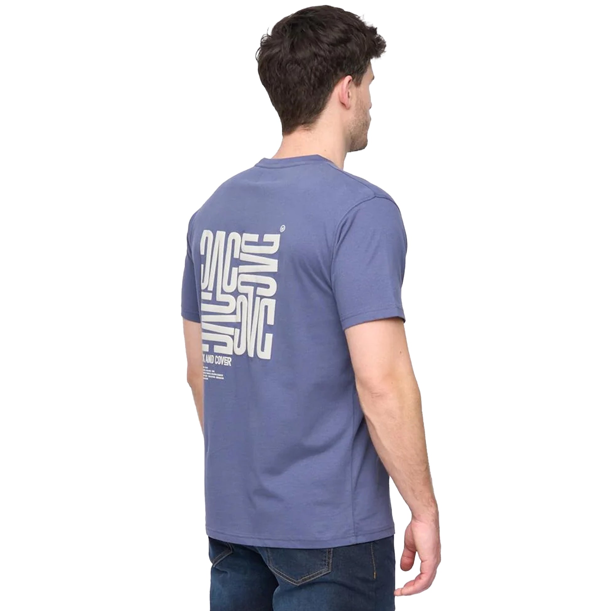 Navy - Back - Duck and Cover Mens Tremake T-Shirt
