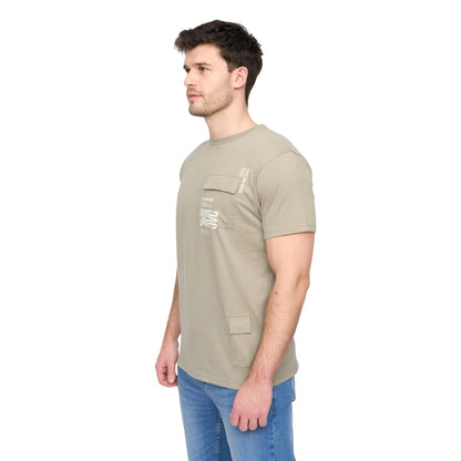 Sage - Pack Shot - Duck and Cover Mens Trentflax T-Shirt