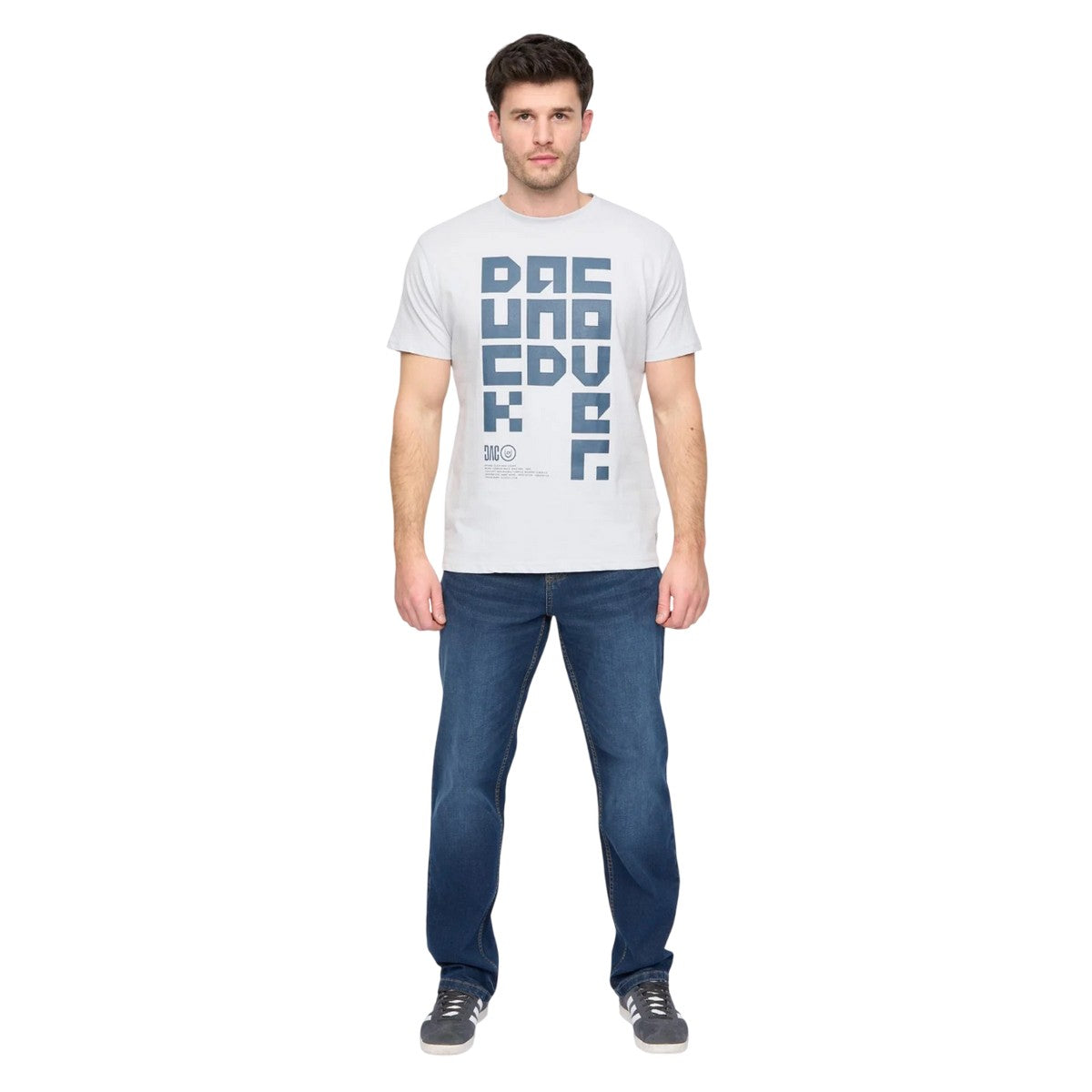 Light Blue - Pack Shot - Duck and Cover Mens Squarelarge T-Shirt