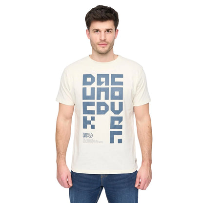 Off White - Front - Duck and Cover Mens Squarelarge T-Shirt
