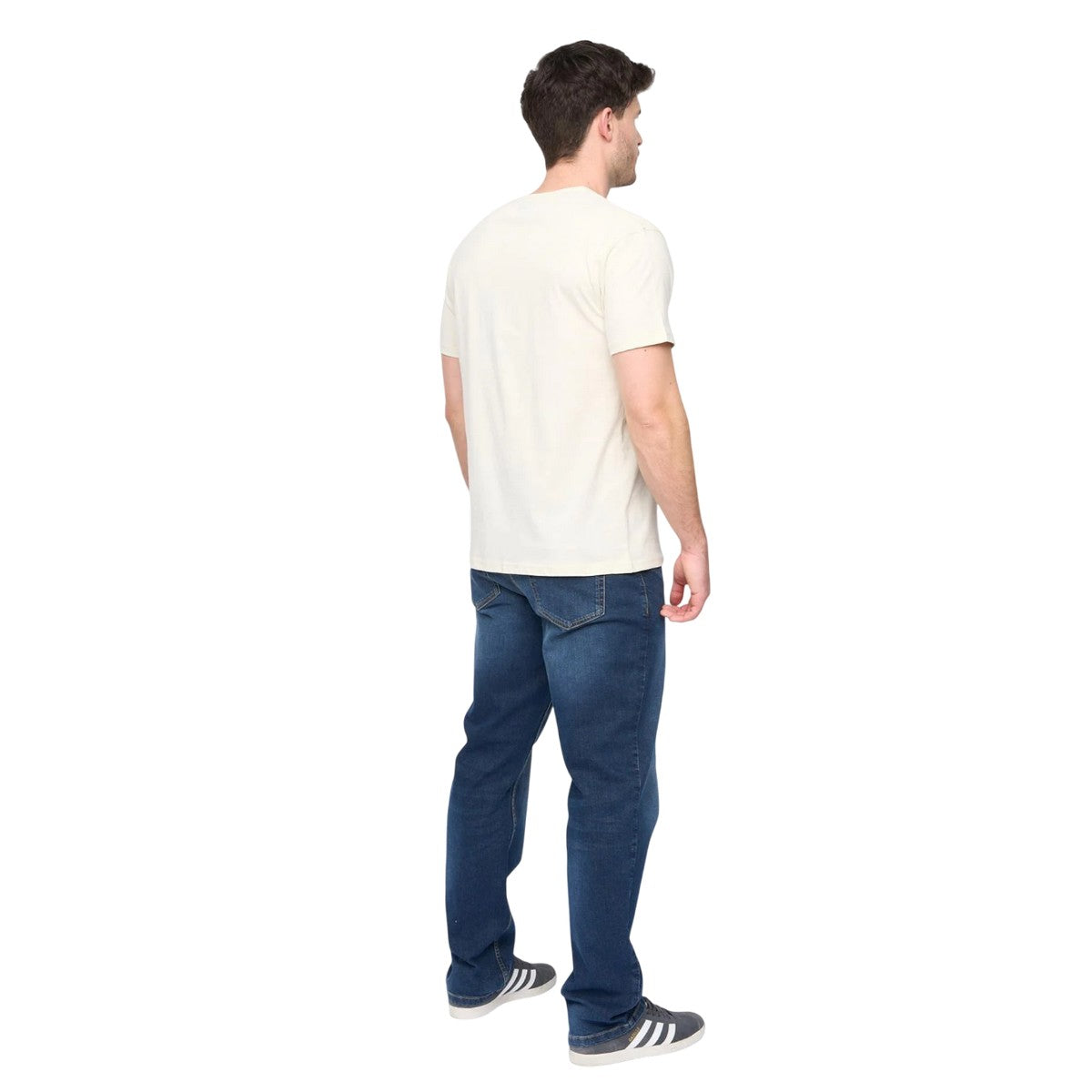 Off White - Back - Duck and Cover Mens Squarelarge T-Shirt