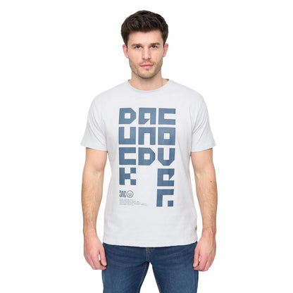 Light Blue - Front - Duck and Cover Mens Squarelarge T-Shirt
