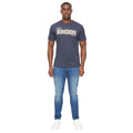 Dark Navy - Side - Duck and Cover Mens Trentmore T-Shirt