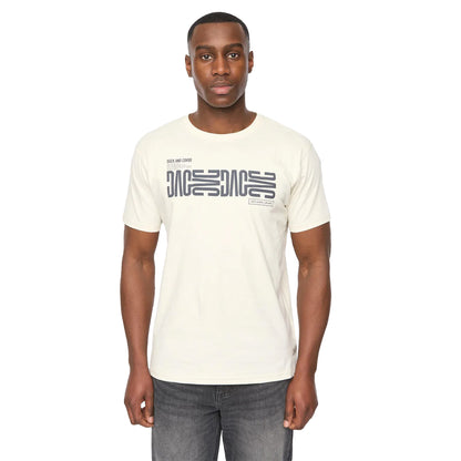 Off White - Front - Duck and Cover Mens Trentmore T-Shirt
