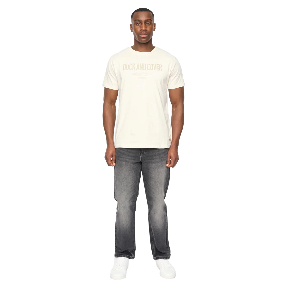 Off White - Side - Duck and Cover Mens Pittifore T-Shirt