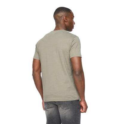 Olive - Back - Duck and Cover Mens Pittifore T-Shirt