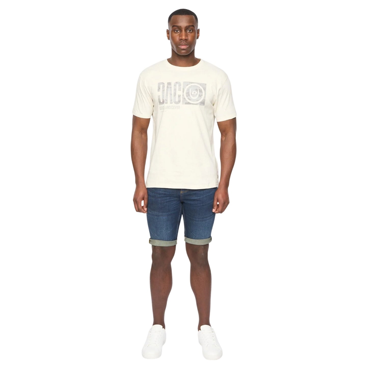 Off White - Pack Shot - Duck and Cover Mens Hexocamo T-Shirt
