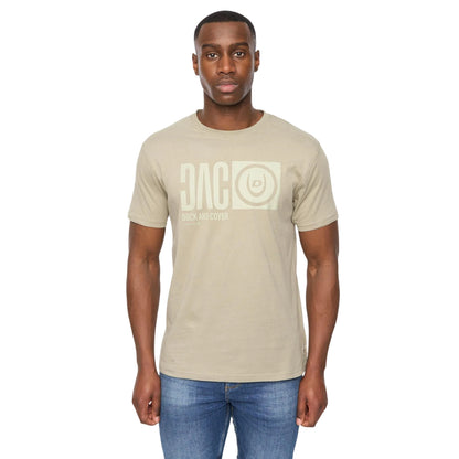 Sage - Front - Duck and Cover Mens Hexocamo T-Shirt