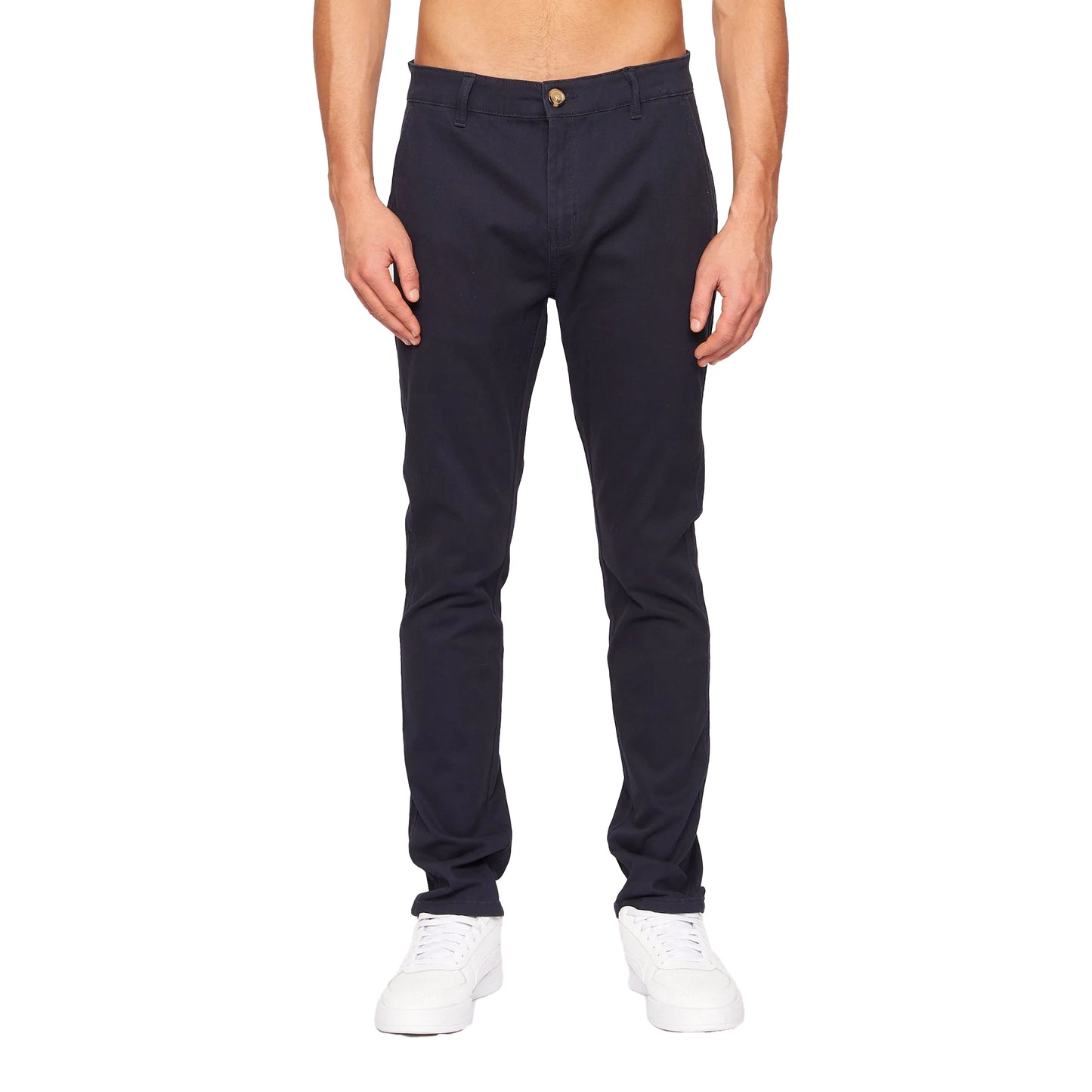 Navy - Front - Crosshatch Mens Roysden Chinos