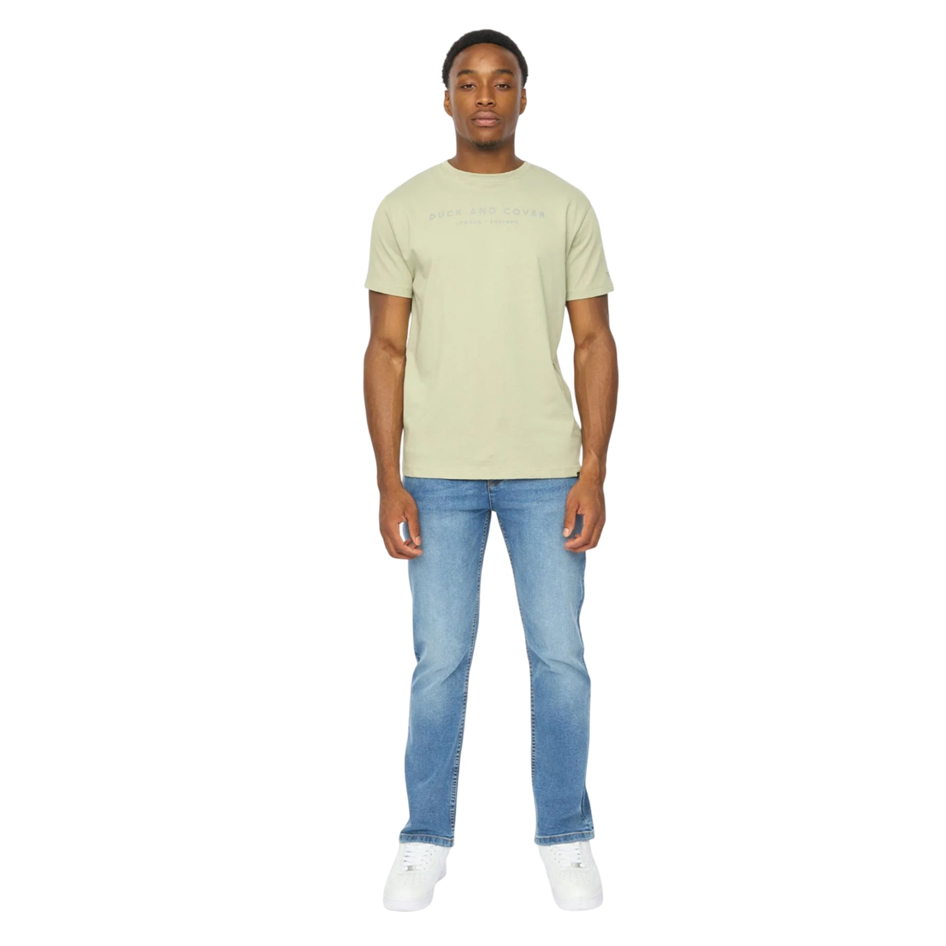 Stone Wash - Lifestyle - Duck and Cover Mens Janstar Straight Leg Jeans