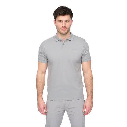 Grey - Front - Duck and Cover Mens Limatar Short-Sleeved Polo Shirt
