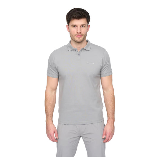 Grey - Front - Duck and Cover Mens Limatar Short-Sleeved Polo Shirt