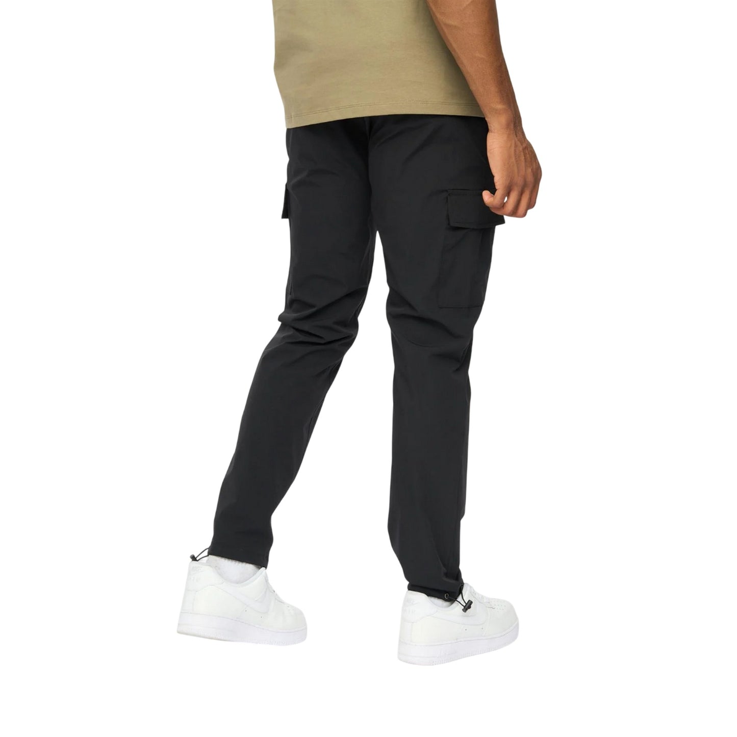 Black - Back - Duck and Cover Mens Clatslare Combat Trousers