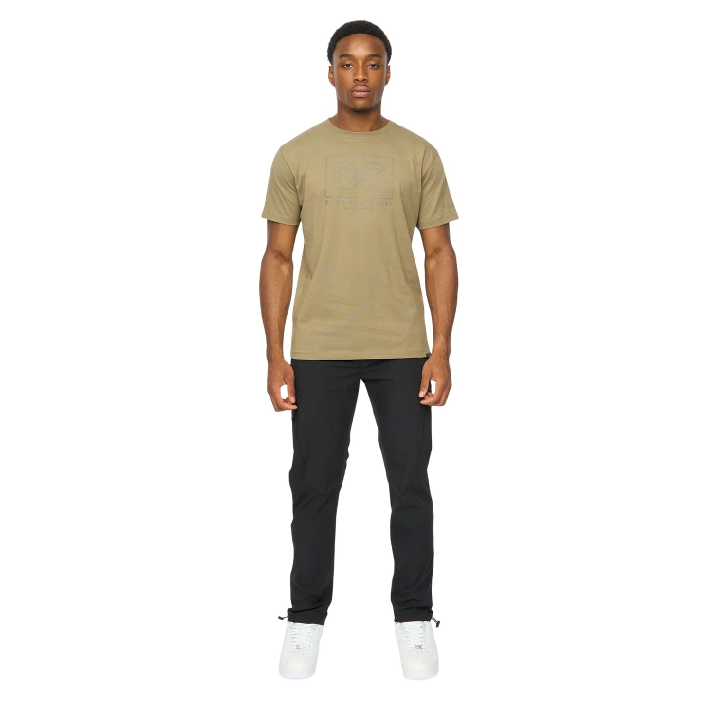 Black - Side - Duck and Cover Mens Clatslare Combat Trousers