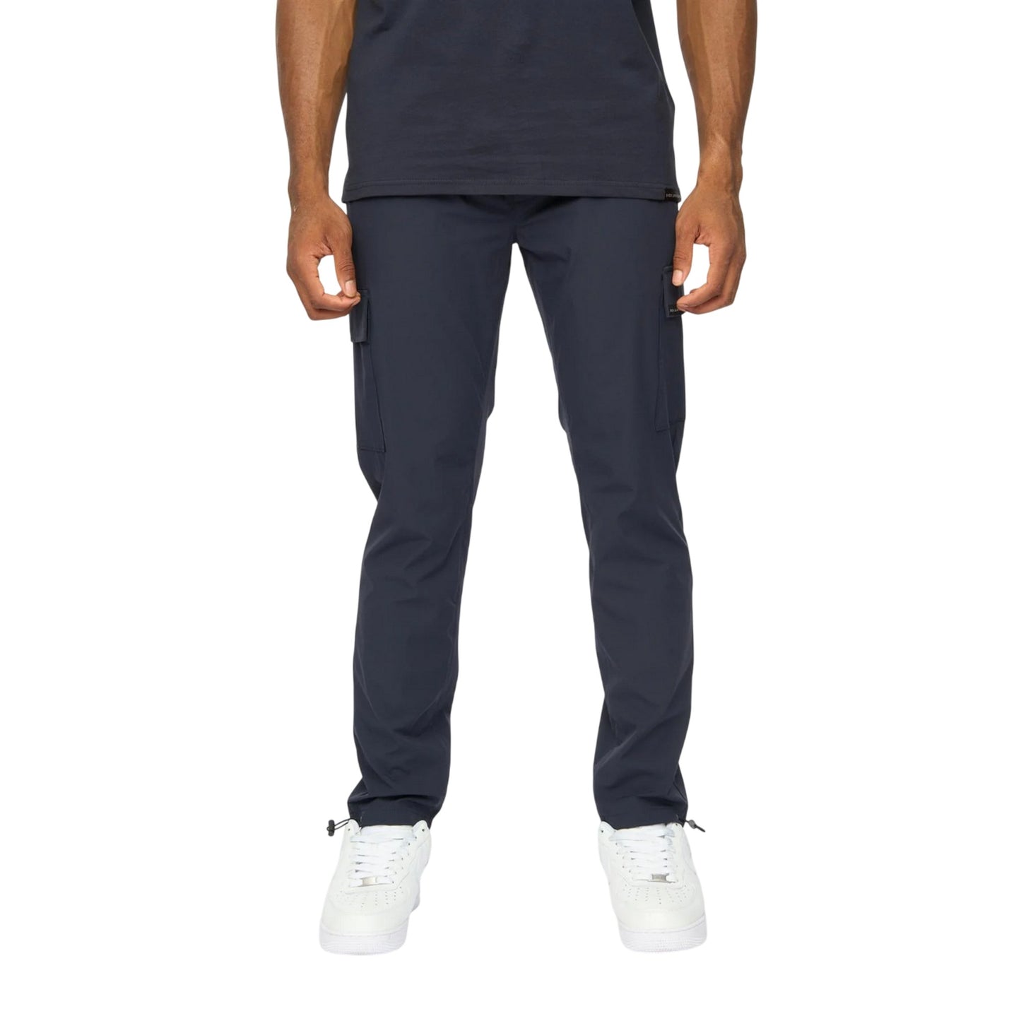Navy - Front - Duck and Cover Mens Clatslare Combat Trousers