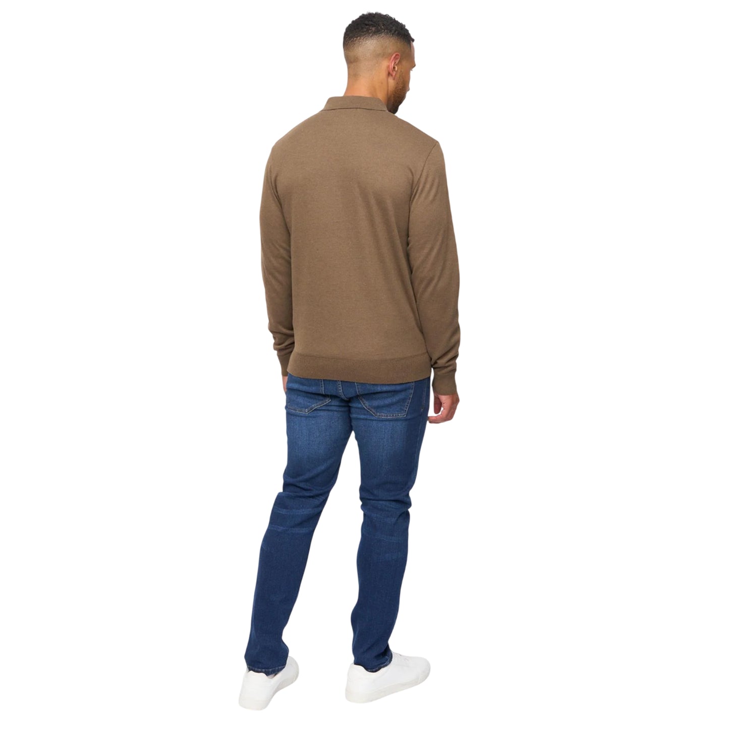 Dark Taupe-White - Lifestyle - Bewley & Ritch Mens Stalwart Polo Shirt