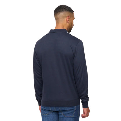 Navy-White - Back - Bewley & Ritch Mens Stalwart Polo Shirt