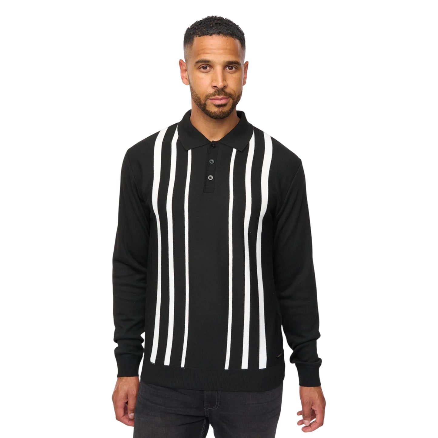 Black-White - Front - Bewley & Ritch Mens Stalwart Polo Shirt