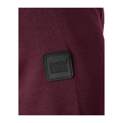 Burgundy Marl - Lifestyle - Bewley & Ritch Mens Pepston Crew Neck Jumper