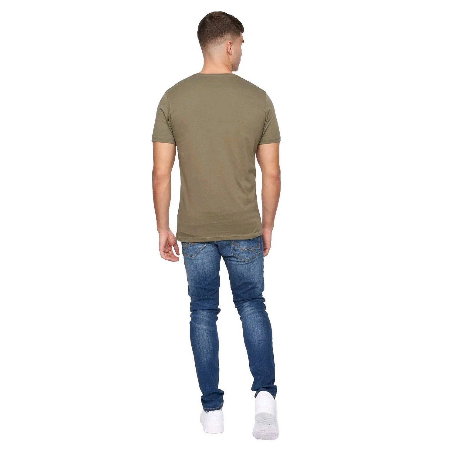 Multicoloured - Back - Crosshatch Mens Jerome Assorted Designs T-Shirt (Pack of 5)