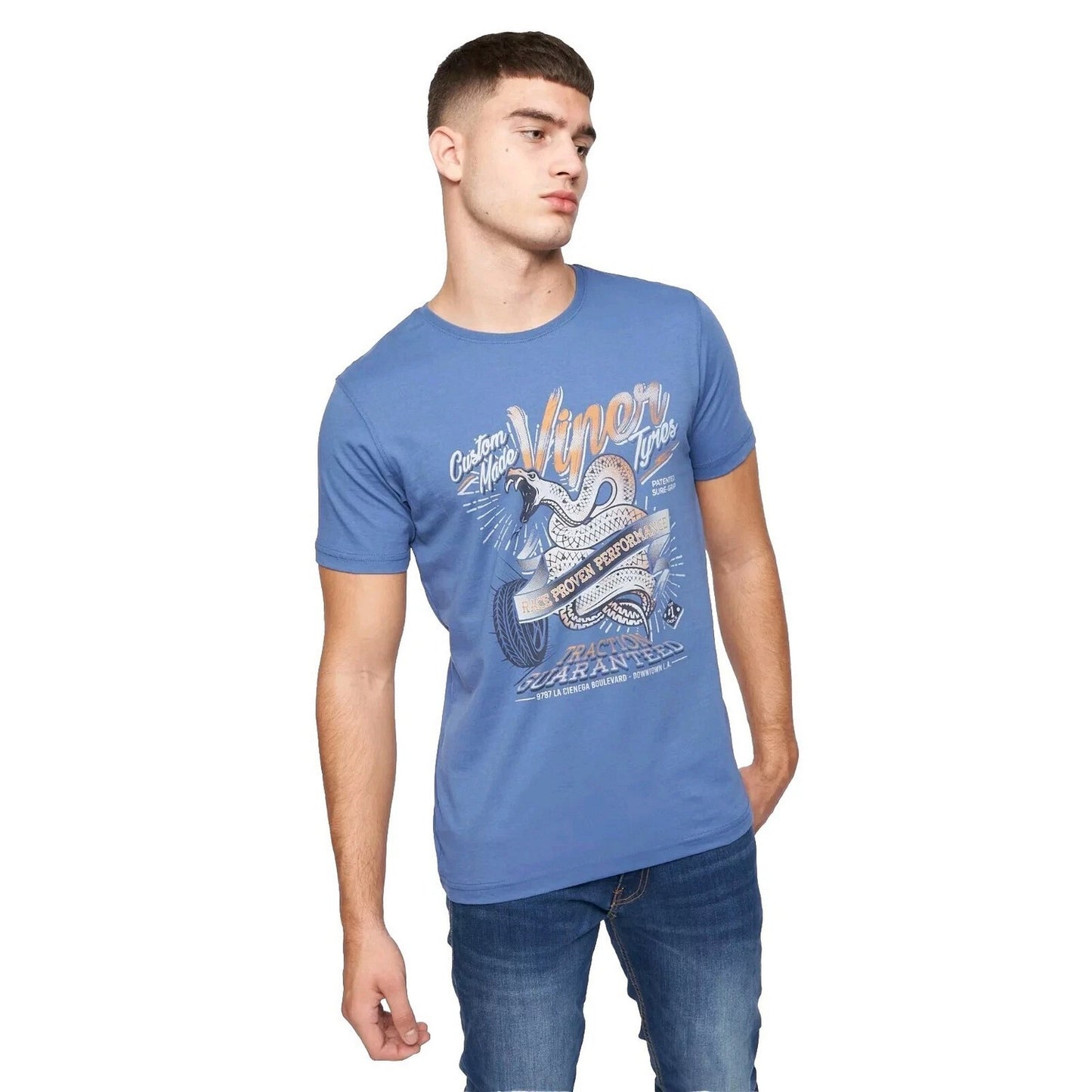 Multicoloured - Lifestyle - Crosshatch Mens Jerome Assorted Designs T-Shirt (Pack of 5)