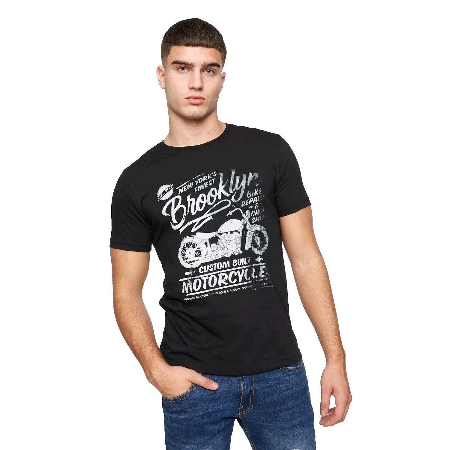Multicoloured - Pack Shot - Crosshatch Mens Jerome Assorted Designs T-Shirt (Pack of 5)